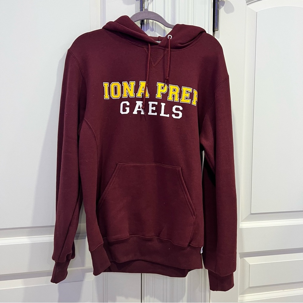 Iona Prep Gael’s Hoodie. Maroon. Size M